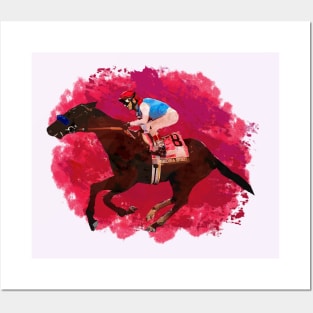 Famous Racehorses - Medina Spirit -= 2021 Kentucky Derby Winnner Posters and Art